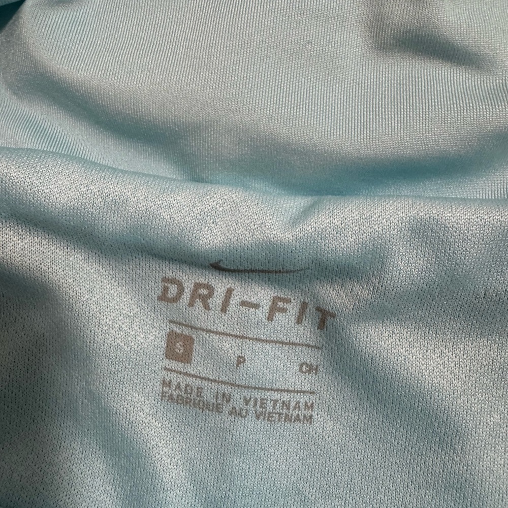 Nike Light Blue High Waisted Dry Fit Shorts - Picture 4 of 7